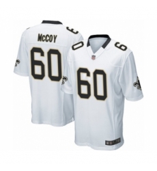 Men's New Orleans Saints #60 Erik McCoy Game White Football Jersey