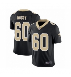 Men's New Orleans Saints #60 Erik McCoy Limited Black Therma Long Sleeve Football Jersey