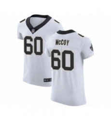Men's New Orleans Saints #60 Erik McCoy White Vapor Untouchable Elite Player Football Jersey