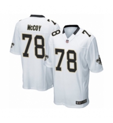 Men's New Orleans Saints #78 Erik McCoy Game White Football Jersey