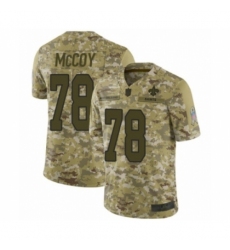 Men's New Orleans Saints #78 Erik McCoy Limited Camo 2018 Salute to Service Football Jersey