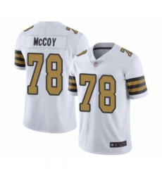 Men's New Orleans Saints #78 Erik McCoy Limited White Rush Vapor Untouchable Football Jersey