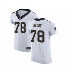 Men's New Orleans Saints #78 Erik McCoy White Vapor Untouchable Elite Player Football Jersey