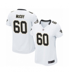 Women's New Orleans Saints #60 Erik McCoy Game White Football Jersey