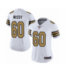 Women's New Orleans Saints #60 Erik McCoy Limited White Rush Vapor Untouchable Football Jersey