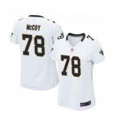 Women's New Orleans Saints #78 Erik McCoy Game White Football Jersey