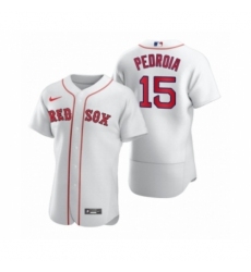 Men Boston Red Sox #15 Dustin Pedroia Nike White 2020 Authentic Jersey