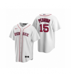 Women's Boston Red Sox #15 Dustin Pedroia Nike White Replica Home Jersey