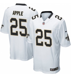 Men's Nike New Orleans Saints #25 Eli Apple Game White NFL Jersey