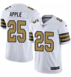 Men's Nike New Orleans Saints #25 Eli Apple Limited White Rush Vapor Untouchable NFL Jersey