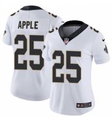 Women's Nike New Orleans Saints #25 Eli Apple White Vapor Untouchable Limited Player NFL Jersey