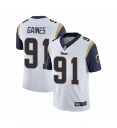 Youth Los Angeles Rams #91 Greg Gaines White Vapor Untouchable Limited Player Football Jersey