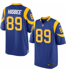 Men's Nike Los Angeles Rams #89 Tyler Higbee Game Royal Blue Alternate NFL Jersey