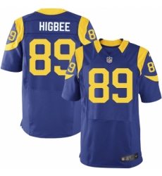 Men's Nike Los Angeles Rams #89 Tyler Higbee Royal Blue Alternate Vapor Untouchable Elite Player NFL Jersey