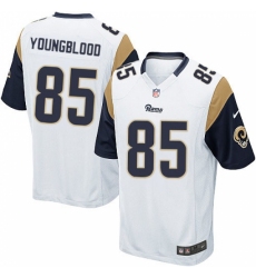 Men's Nike Los Angeles Rams #85 Jack Youngblood Game White NFL Jersey
