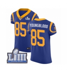 Men's Nike Los Angeles Rams #85 Jack Youngblood Royal Blue Alternate Vapor Untouchable Elite Player Super Bowl LIII Bound NFL Jersey