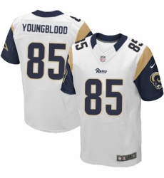 Men's Nike Los Angeles Rams #85 Jack Youngblood White Vapor Untouchable Elite Player NFL Jersey