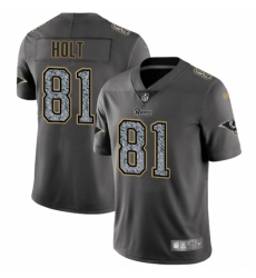 Youth Nike Los Angeles Rams #81 Torry Holt Gray Static Vapor Untouchable Limited NFL Jersey