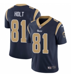 Youth Nike Los Angeles Rams #81 Torry Holt Navy Blue Team Color Vapor Untouchable Limited Player NFL Jersey