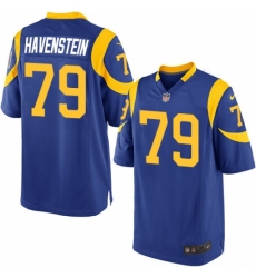 Men's Nike Los Angeles Rams #79 Rob Havenstein Game Royal Blue Alternate NFL Jersey