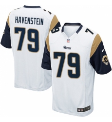 Men's Nike Los Angeles Rams #79 Rob Havenstein Game White NFL Jersey