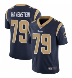 Men's Nike Los Angeles Rams #79 Rob Havenstein Navy Blue Team Color Vapor Untouchable Limited Player NFL Jersey