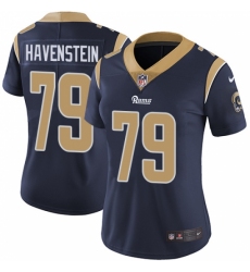 Women's Nike Los Angeles Rams #79 Rob Havenstein Elite Navy Blue Team Color NFL Jersey