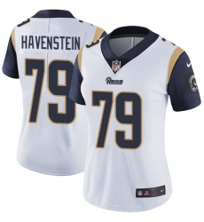 Women's Nike Los Angeles Rams #79 Rob Havenstein Elite White NFL Jersey