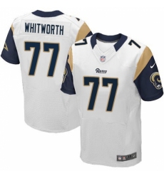 Men's Nike Los Angeles Rams #77 Andrew Whitworth White Vapor Untouchable Elite Player NFL Jersey