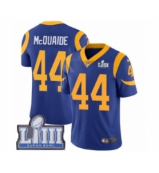 Youth Nike Los Angeles Rams #44 Jacob McQuaide Royal Blue Alternate Vapor Untouchable Limited Player Super Bowl LIII Bound NFL Jersey