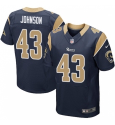 Men's Nike Los Angeles Rams #43 John Johnson Navy Blue Team Color Vapor Untouchable Elite Player NFL Jersey