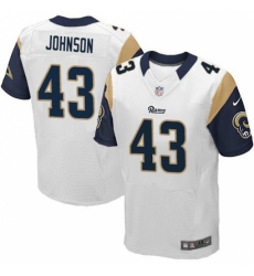 Men's Nike Los Angeles Rams #43 John Johnson White Vapor Untouchable Elite Player NFL Jersey