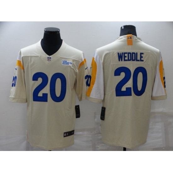 Los Angeles Rams #20 Eric Weddle White Vapor Untouchable Limited Player Jersey