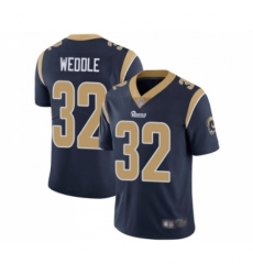 Men's Los Angeles Rams #32 Eric Weddle Navy Blue Team Color Vapor Untouchable Limited Player Football Jersey