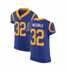 Men's Los Angeles Rams #32 Eric Weddle Royal Blue Alternate Vapor Untouchable Elite Player Football Jersey