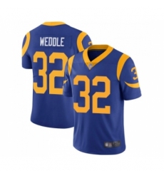 Men's Los Angeles Rams #32 Eric Weddle Royal Blue Alternate Vapor Untouchable Limited Player Football Jersey