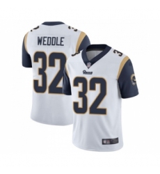 Men's Los Angeles Rams #32 Eric Weddle White Vapor Untouchable Limited Player Football Jersey