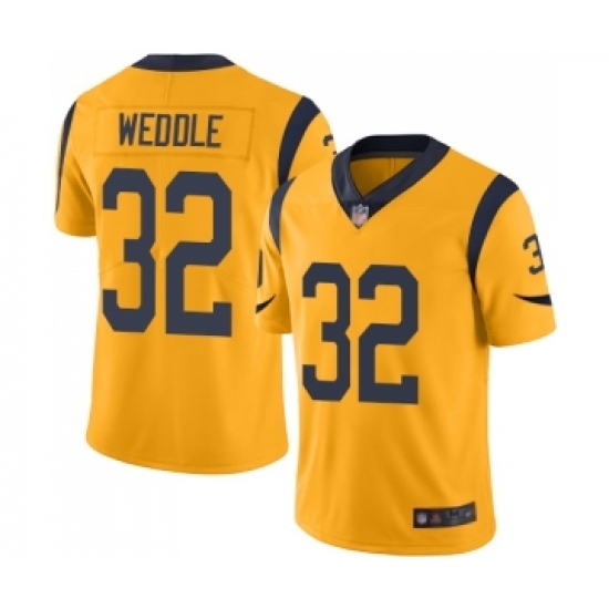 Youth Los Angeles Rams #32 Eric Weddle Limited Gold Rush Vapor Untouchable Football Jersey Youth Los Angeles Rams #32 Eric Weddle Limited Gold Rush Vapor Untouchable Football Jersey