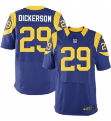 Men's Nike Los Angeles Rams #29 Eric Dickerson Royal Blue Alternate Vapor Untouchable Elite Player NFL Jersey