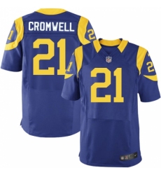 Men's Nike Los Angeles Rams #21 Nolan Cromwell Royal Blue Alternate Vapor Untouchable Elite Player NFL Jersey