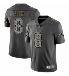 Men's Nike Los Angeles Rams #8 Brandon Allen Gray Static Vapor Untouchable Limited NFL Jersey