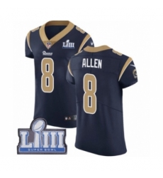 Men's Nike Los Angeles Rams #8 Brandon Allen Navy Blue Team Color Vapor Untouchable Elite Player Super Bowl LIII Bound NFL Jersey