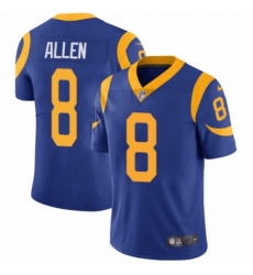 Men's Nike Los Angeles Rams #8 Brandon Allen Royal Blue Alternate Vapor Untouchable Limited Player NFL Jersey