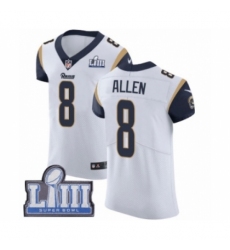 Men's Nike Los Angeles Rams #8 Brandon Allen White Vapor Untouchable Elite Player Super Bowl LIII Bound NFL Jersey