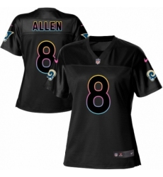 Women's Nike Los Angeles Rams #8 Brandon Allen Game Black Fashion NFL Jersey