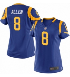Women's Nike Los Angeles Rams #8 Brandon Allen Game Royal Blue Alternate NFL Jersey