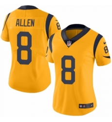 Women's Nike Los Angeles Rams #8 Brandon Allen Limited Gold Rush Vapor Untouchable NFL Jersey