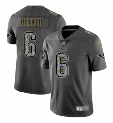 Men's Nike Los Angeles Rams #6 Johnny Hekker Gray Static Vapor Untouchable Limited NFL Jersey
