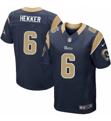 Men's Nike Los Angeles Rams #6 Johnny Hekker Navy Blue Team Color Vapor Untouchable Elite Player NFL Jersey