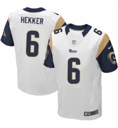 Men's Nike Los Angeles Rams #6 Johnny Hekker White Vapor Untouchable Elite Player NFL Jersey